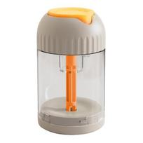 Salt Dispenser 0.5g Portion Control Spice Shaker with Airtight Lid One-Press Quantitative Seasoning Jar geltona