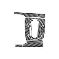 Honda Civic 2006-2011 Carbon Fiber Gear Panel Sticker gray