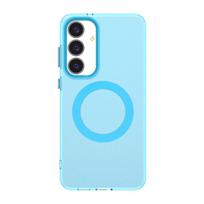 For Samsung Galaxy S25 FE 5G Case For Magsafe Translucent Matte Magnetic Case For Galaxy S25FE Wireless Charging Candy Cover For Galaxy S25 FE mėlyna