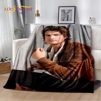 Joe Keery Steve Harrington minkštas pliušinis pledas, flanelinis pledas metamas pledas svetainei miegamajam lovai sofai piknikui vaikams 50x60in