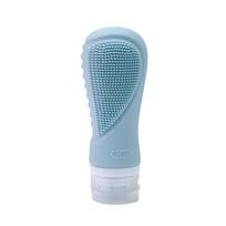 3-in-1 Silicone Cleansing Brush Bottle - Facial Scrubber & Hair Brush with 90ML Travel Storage for Deep Cleansing gray