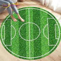 3D Animacinis Futbolo Apvalus Kilimas Didelis, Apvalus Kilimas Svetainei Miegamajam Sofos Dekoruoti, Vaikų Žaidimų Grindų Kilimėlis 150cm