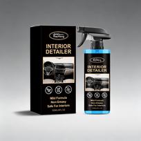 Auto Interior Cleaner Spray, Stain Remover, Surface Refreshing & Protective Care Spray 1set gray