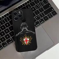 Sardinijos vėliava COOL telefono dėklas, skirtas iPhone 17,16,15,14,13,12,11 Plus,Pro Max,XS,Minkštas silikoninis juodas dangtelis iPhone16promax black