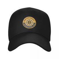 Boston Bruins Hockey Club Baseball Cap birthday Trucker Cap Horse Hat Wild Ball Hat Unisex Womens beige