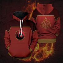 Anime Avatar The Last Airbender Cosplay Hoodies 3D Printed Sweatshirt Men Women Long Sleeve Tracksuit Pullover Harajuku Y2k Coat M brown