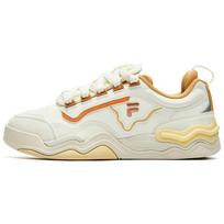 FILA Fusion Kick Fashion Casual Shock Absorbing Durable Low-Top Skate Shoes Women sneaker White Yellow T12W242203FPB 36.5