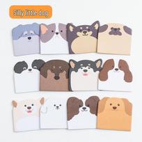 Irregular Shape Cartoon Animal Sticky Notes - Reusable and Adorable Memo Paper Pads gray