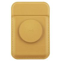 Uniq Flixa Magnetic Card Wallet with Stand Yellow/Canary Yellow MagSafe