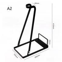 Universal Vacuum Cleaner Storage Shelf 20kg Load Bearing Metal Dust Collector Holder Simple Style for Home Workshop A230 black