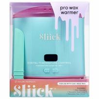 Warmer Slick at Home Waxing Kit - Acai Berry Scented Hard Hair Removal Kit, Microwave Melting Cup, Applicator and Beads Set, Pro Wax Wax blue