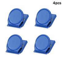 Magnetiniai segtukai šaldytuvams, Spalvingi mini magnetiniai segtukai, Prisegtukai užrašams, Apvalūs nuotraukų segtukai, Tinka naudoti namuose ir biure A5 blue