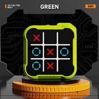 Silent Non-Slip 5-in-1 Electronic Tic-Tac-Toe: Interactive Logic Board Game for Parents & Kids yellow