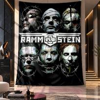 Wall Hanging Tapestry,Rammstein Printed Fabric Backdrop For Dorm Room Party Decoration 130cmx150cm
