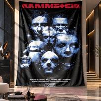 Wall Hanging Tapestry,Rammstein Printed Fabric Backdrop For Dorm Room Party Decoration 150cmx200cm