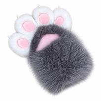 1Pc Thicken Cosplay Cat Paw Glove Plush Cosplay Glove New Cat Claw Mittens  Props black