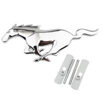 1 vnt. 3D žirgo logotipas Metalinis automobilio priekinės gaubto lipdukas Mustang, Focus, Mondeo, ROUSH, SHELBY, GT, GT500, galinės bagažinės emblemos lipdukai