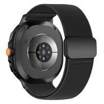Magnetic Band For Samsung Galaxy Watch 8 Classic 46mm Stretch Nylon Correa Pulseira Bracelet Galaxy Watch 9 8 Strap 40mm 44mm galaxy watch9 8 40mm gray