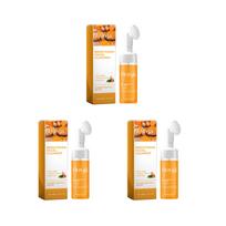 Turmeric Cleanser Deeply Cleansing Kojic Acid Blackhead Remover Skin Cleansing Oil Control Fade Acne Marks Brighten Foam Cleanse 3PCS