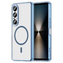 Sony Xperia 1 VII Phone Case,Transparent Magnetic Shockproof Slim Phone Case Cover for Sony Xperia 1 VII mėlyna
