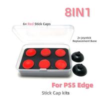 Mygtukų Modulis/Mygtukų Dangteliai PS5 Edge Žaidimams Anti-Drift Elektromagnetiniai 3D Analoginiai Vairasvirtės Anglies Plėvelė/TMR Magnetiniai Vairasvirtės 1 8IN1 Red Cap kits China M