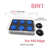 Mygtukų Modulis/Mygtukų Dangteliai PS5 Edge Žaidimams Anti-Drift Elektromagnetiniai 3D Analoginiai Vairasvirtės Anglies Plėvelė/TMR Magnetiniai Vairasvirtės 1 8IN1 Blue Cap kits China