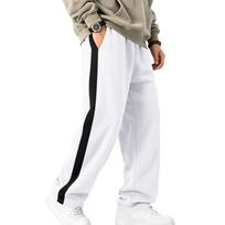 Men's -Lined Sweatpants with, Straight Leg Paneled Athletic Pants for Fall and Winter Casual Wear XL balta