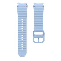 Dirželis Samsung Galaxy Watch 7 40mm 44mm Oficialus Geltonas Išmanusis Bangų Formos Silikoninis Apyrankė Galaxy Watch FE 4 5 6 Juostai Galaxy Watch 7 44mm šviesiai mėlyna spalva