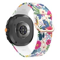 Gėlių rašto dirželis Samsung Galaxy Watch 8 40 44mm Spalvingas silikoninis sportinis dirželis Galaxy 8 Classic 46mm Saulėgrąžos Leopardas for galaxy 8 classic gėlės