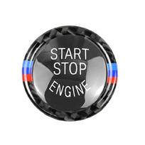 Automobilio variklio paleidimo/sustabdymo mygtuko apdailos lipdukas Automobilio priedas Jungikliai Maitinimo uždegimo mygtuko apdaila E90 E92 E93 gray
