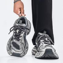 Batai nauji vasariniai tinklelio kvėpuojantys retro seni sportiniai ir laisvalaikio batai platforma tėčio batai 41 standard sneaker size pilka spalva