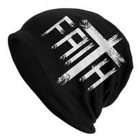 Skullies Beanies Caps Jesus Christ The Way The Truth The Life Faith Thin Hat Bonnet Hats Men Womens Street Ski Cap One Size white