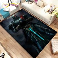 God of War Game Gamers Kratos  Area Rug,Carpet Rug for Living Room Bedroom Sofa Doormat Decoration, Kids Play Non-slip Floor Mat 40x60cm(15x23in) black