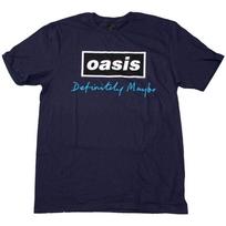 Oasis Definitely Maybe Tekstinis Logotipas Marškinėliai L black