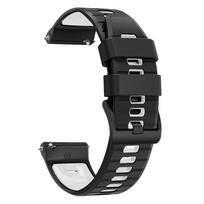 20/22 mm silikoninis dirželis AMAZFIT BIP 6 5 BALANCE/Active 2 GTR/GTS 4 3 2 CHEETAH sportiniam laikrodžiui, For Garmin Forerunner 265 dirželis 1pcs 20mm juoda balta spalva