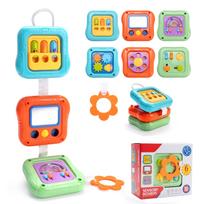 High-Quality Handbag High-Quality Busy High-Quality Board High-Quality Baby High-Quality Activity High-Quality Cube High-Quality Sensory Play sets blue