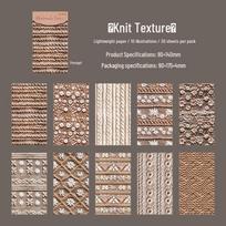 Fabric Texture Theme Journal Decoration - 6 Types of Collage Material Papers for Crafts white