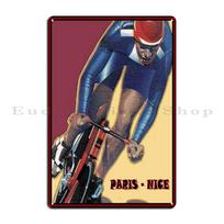 PARIS ROUBAIX Vintage Abstract Bicycle Racing Print Giro D Italia Retro Passo Dello Stelvio Cycling Metal Tin Sign Poster 30x40cm(11.8x15.7inch)