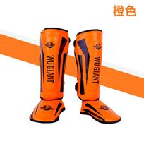 Kovos menų blauzdų apsaugos Muay Thai Boksas Kickboksas Treniruočių Apsauga Lengvas Putplasčio Pamušalas M Fits Height 130-160cm oranžinė