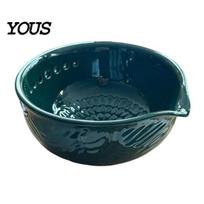 Easy Clean Herb Mill Ceramic Garlic Grater Bowl, 2-in-1 Ginger Plate with Portable Spice Crusher Bowl Stripper, Manual Kitchen Prep Tool for black