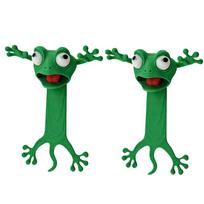 3D Printed 3D Flattened Frog Bookmarks, Office Supplies, Book Accessories,Stationery Bookmarks,Essential for Reading Enthusiasts green