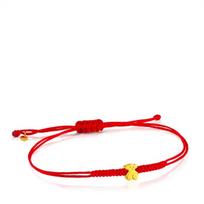 [TOUS] 24K Gold Sweet Dol's Red Thread Bracelet 414831000
