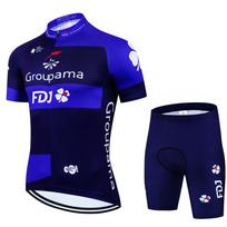 Mountain Bike Accessories Men Cycling Shorts Man Mtb Bicycle Clothing Men's Sportswear Set Team Jersey Sets Jacket Summer Asian sizes - 4XL blue