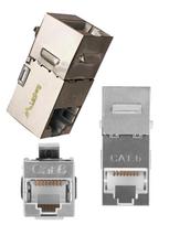 Keystone angle barrel connector socket 2 x rj45 cat.6 ftp network connector