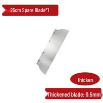 Large Stainless Steel Putty Knife Set - Includes White Scraper and Enlarged Plastering Knife. white