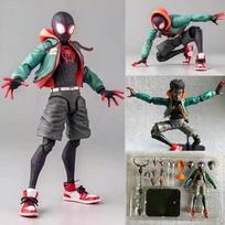 Judinamas Spiderman Miles Morales Judinamas figūrėlių asortimentas Sentinel Marvel Spider-Man Into The Spider Verse Figūrėlės Versija Žaislai black