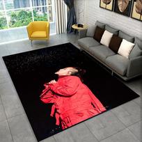 Kpop Bigbang G Dragon Muzikos Žvaigždės Kilimas Žaidimų Kambariui Miegamajam Svetainei Sofai Namų Dekoras, Vaikų Plotas Kilimas Neslystantis Grindų Kilimėlis 40cm x 60cm gray