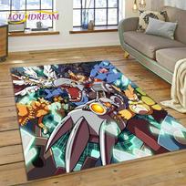 Retro Digimon Adventure Monstrų Animacinis Kilimas Kilimas Svetainės Miegamojo Dekoras, Neslystanti Grindų Kilimėlis Sofos Durų Kilimėlis 40cm x 60cm gray