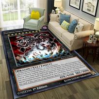 Yu-Gi-Oh MONSTER CARD Anime animacinių filmų kiliminis kilimėlis, skirtas namų svetainei, miegamojo sofa, durų kilimėlio dekoravimui, vaikų zonos kilimėlis, neslystantis grindų kilimėlis 40cm x 60cm