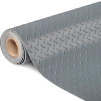 Sustorinta deimanto formos PVC garažo grindų danga, tinkama automobilių dugnams ir garažo parkavimo kilimėliams 90x120cm sidabras